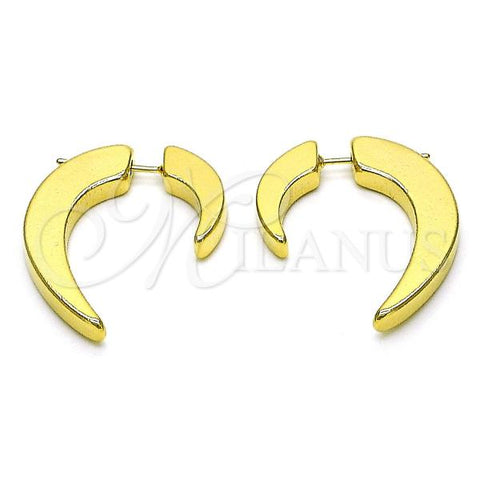 Oro Laminado Stud Earring, Gold Filled Style Polished, Golden Finish, 02.195.0233