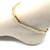 Oro Laminado Basic Anklet, Gold Filled Style Polished, Golden Finish, 04.319.0013.10
