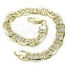 Oro Laminado Basic Bracelet, Gold Filled Style Mariner Design, Polished, Golden Finish, 04.213.0251.08