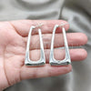 Sterling Silver Stud Earring, Polished, Silver Finish, 02.395.0054