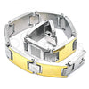 Stainless Steel Solid Bracelet, Polished, Two Tone, 03.114.0336.1.09