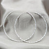 Sterling Silver Extra Large Hoop, Polished, Silver Finish, 02.409.0044.70