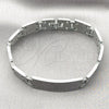 Stainless Steel Solid Bracelet, Polished, Steel Finish, 03.114.0382.09