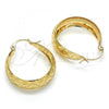 Oro Laminado Small Hoop, Gold Filled Style Polished, Golden Finish, 02.106.0004.20