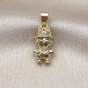 Oro Laminado Fancy Pendant, Gold Filled Style Polished, Golden Finish, 05.411.0075