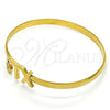 Oro Laminado Individual Bangle, Gold Filled Style Polished, Golden Finish, 07.185.0016.05 (05 MM Thickness, Size 5 - 2.50 Diameter)