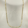 Oro Laminado Basic Necklace, Gold Filled Style Mariner Design, Polished, Golden Finish, 04.213.0030.18