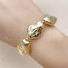 Oro Laminado Fancy Bracelet, Gold Filled Style Box Design, Polished, Golden Finish, 03.63.2297.08