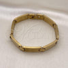 Stainless Steel Solid Bracelet, Polished, Golden Finish, 03.114.0213.4.08