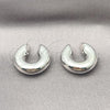 Rhodium Plated Earcuff Earring, Chunky Design, Polished, Rhodium Finish, 02.163.0307.1.25