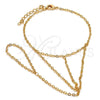 Oro Laminado Fancy Bracelet, Gold Filled Style Rolo Design, Polished, Golden Finish, 03.60.0138.07
