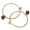 Oro Laminado Medium Hoop, Gold Filled Style Polished, Golden Finish, 02.63.2744.40