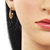Oro Laminado Stud Earring, Gold Filled Style Polished, Golden Finish, 02.213.0827