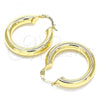 Oro Laminado Medium Hoop, Gold Filled Style Polished, Golden Finish, 02.170.0314.30
