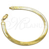 Oro Laminado Basic Bracelet, Gold Filled Style Rat Tail Design, Polished, Golden Finish, 5.221.007.1.09