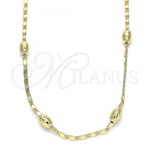 Oro Laminado Basic Necklace, Gold Filled Style Polished, Golden Finish, 04.213.0227.18