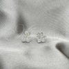 Sterling Silver Stud Earring, Butterfly Design, Polished, Silver Finish, 02.392.0018