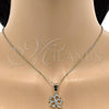 Oro Laminado Fancy Pendant, Gold Filled Style Four-leaf Clover Design, Polished, Golden Finish, 5.179.036