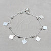 Sterling Silver Fancy Bracelet, Ball Design, Polished, Silver Finish, 03.409.0098.08