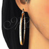 Oro Laminado Necklace and Earring, Gold Filled Style Polished, Golden Finish, 06.59.0111.1
