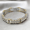 Stainless Steel Solid Bracelet, Polished, Two Tone, 03.63.22973.09