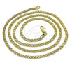 Oro Laminado Basic Necklace, Gold Filled Style Bismark Design, Polished, Golden Finish, 04.213.0262.24