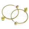 Oro Laminado Medium Hoop, Gold Filled Style Polished, Golden Finish, 02.63.2744.2.40