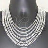 Sterling Silver Basic Bracelet, Miami Cuban Design, Polished, Silver Finish, 03.420.0003.07