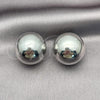 Oro Laminado Leverback Earring, Gold Filled Style Polished, Rhodium Finish, 02.163.0073.1