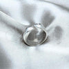 Sterling Silver Elegant Ring, Chunky and Teardrop Design, Polished, Silver Finish, 01.401.0003