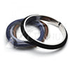 Rhodium Plated Individual Bangle, Polished, Rhodium Finish, 07.192.0029.1 (08 MM Thickness, One size fits all)