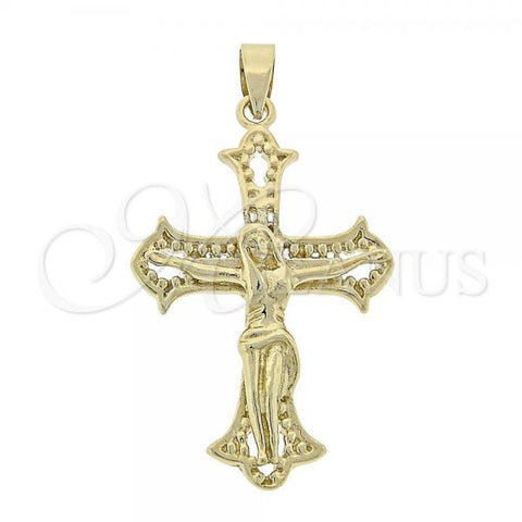 Oro Laminado Religious Pendant, Gold Filled Style Buffalo Design, Golden Finish, 5.192.039