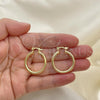 Oro Laminado Small Hoop, Gold Filled Style Polished, Golden Finish, 02.58.0021.25
