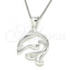 Sterling Silver Fancy Pendant, Dolphin Design, Polished,, 05.398.0033