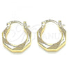 Oro Laminado Small Hoop, Gold Filled Style Polished, Golden Finish, 02.233.0033.20