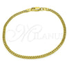 Oro Laminado Basic Bracelet, Gold Filled Style Miami Cuban Design, Polished, Golden Finish, 04.213.0335.07