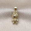 Oro Laminado Fancy Pendant, Gold Filled Style Polished, Golden Finish, 05.411.0074