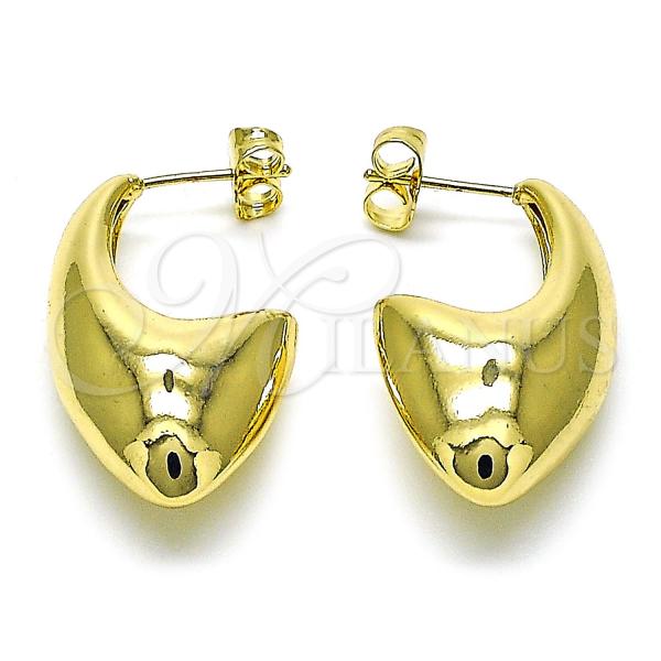 Oro Laminado Small Hoop, Gold Filled Style Polished, Golden Finish, 02.163.0305.18