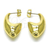 Oro Laminado Small Hoop, Gold Filled Style Polished, Golden Finish, 02.163.0305.18