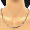 Oro Laminado Basic Necklace, Gold Filled Style Mariner Design, Polished, Golden Finish, 5.222.025.24