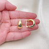 Oro Laminado Small Hoop, Gold Filled Style Polished, Golden Finish, 02.156.0684.20