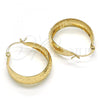 Oro Laminado Medium Hoop, Gold Filled Style Polished, Golden Finish, 02.106.0009.30