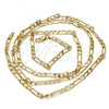 Gold Tone Basic Necklace, Figaro Design, Polished, Golden Finish, 04.242.0015.30GT