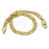 Oro Laminado Basic Bracelet, Gold Filled Style Polished, Golden Finish, 04.63.1363.08