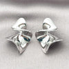 Rhodium Plated Stud Earring, Polished, Rhodium Finish, 02.428.0013.1