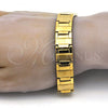 Stainless Steel Solid Bracelet, Polished, Golden Finish, 03.114.0284.08