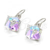 Rhodium Plated Dangle Earring, with Crystal Swarovski Crystals, Polished, Rhodium Finish, 02.239.0002.6