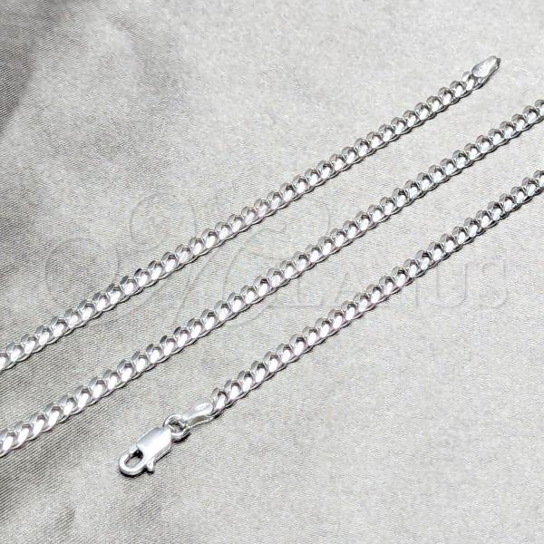 Sterling Silver Basic Bracelet, Miami Cuban Design, Polished, Silver Finish, 03.420.0003.07