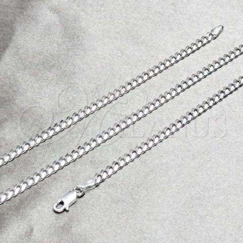 Sterling Silver Basic Bracelet, Miami Cuban Design, Polished, Silver Finish, 03.420.0003.07