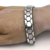 Stainless Steel Solid Bracelet, Polished, Steel Finish, 03.114.0227.09